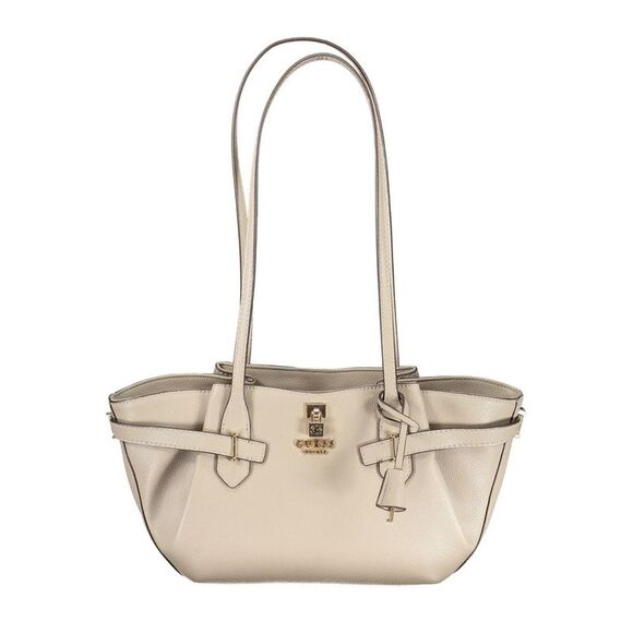 Guess Jeans Beige Polyurethane Women Women's Handbag